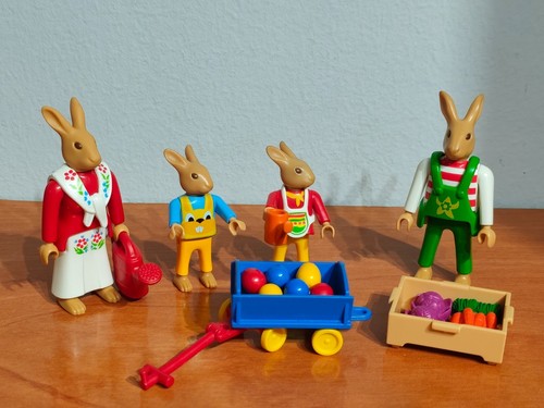 Lot playmobil figurines lapins - figurines,