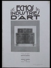 LES ECHOS DES INDUSTRIES D'ART