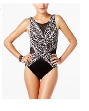NWT Miraclesuit Palma Printed Tummy-Control One-Piece Swimsuit 14 $170