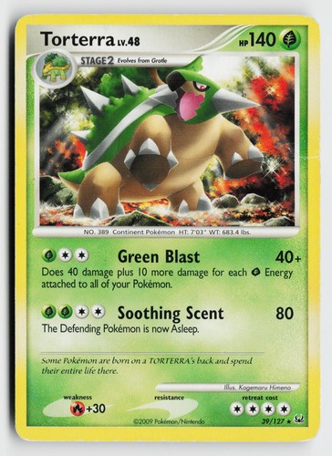 Torterra 127 rare platinum - 39/127,