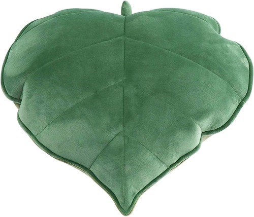 Coussin feuille peluche - coussin,
