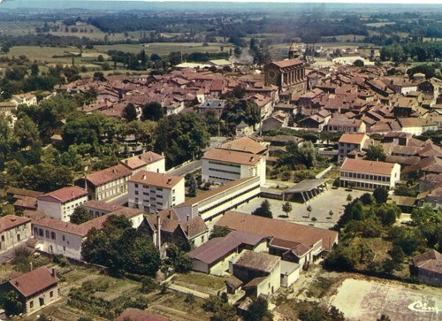 Carte eauze vue générale - vue,