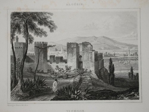 Tlemsen algerie gravure - tlemsen,
