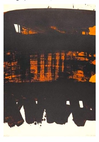 Affiche pierre soulages - affiche,