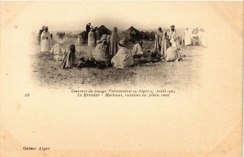 Cpa algeria geiser - cpa,