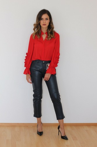 Super doux pantalon cuir - doux, en