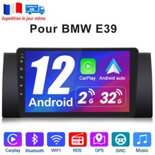 9" Autoradio Android 12 Pour BMW 5 Series E39 GPS DAB+Navi Carplay WIFI USB RDS