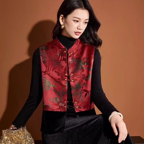 Gilet tang style chinois femme - tang,