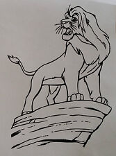 sticker roi lion mufasa sur le rocher