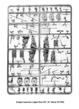 VICTRIX Grappe Guerriers Légers Rus VIII°- IX° Figurines 28mm plastique