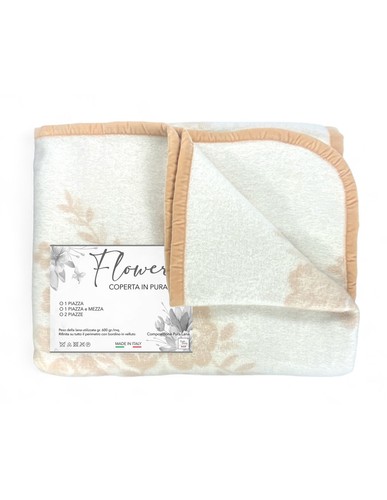 Couverture fleurie 100 - en, 100%
