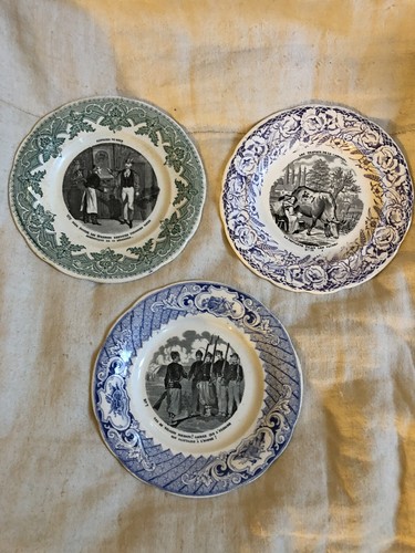 Anciennes assiettes à - anciennes,