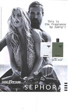 PUBLICITE ADVERTISING 2012 ZADIG & VOLTAIRE parfum the fragance by .....  040912