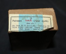 Militaria Allemand WW2 Boîte vide cartouches allemandes 1944 N°2