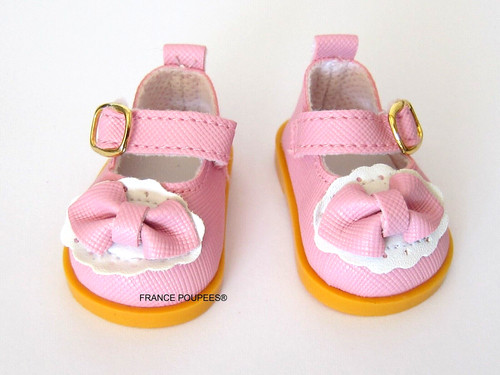 Chaussures roses 5cm poupée