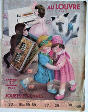 catalogue Au Louvre (Paris) jouets-étrennes 1934-jouets anciens, poupées etc...