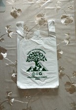  Lot 2000 sac plastique bretelle Biodégradable 25+13x45 emballage alimantaire