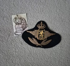 Insigne de casquette d'officier de l'armée de l'air Belge