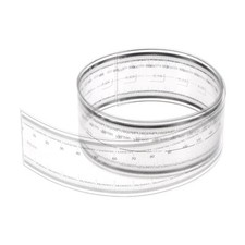 Film Flexible Règle 100cm 0.1mm Échelle PET Pliable Droit Règle Doux Outil