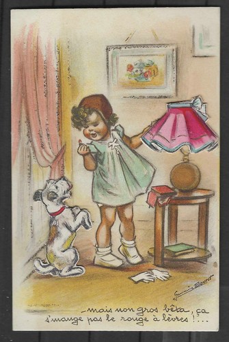 Carte postale germaine - carte,