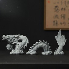 statues dragon, figurines, aquarium, paysage, pour salon,