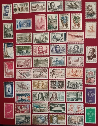 Vintage french stamps - vintage, stamps.lot