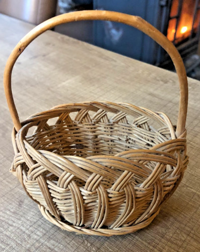 Panier osier poupée l - panier, en