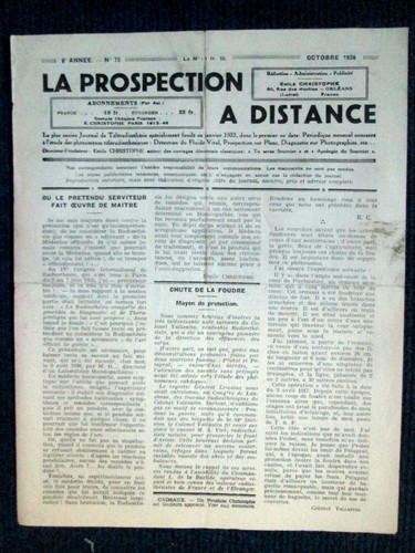 Prospection distance 70 - prospection,