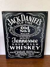 Superbe Tôle plaque Métallique pub collector JACK DANIEL’S / No plaque émaillée