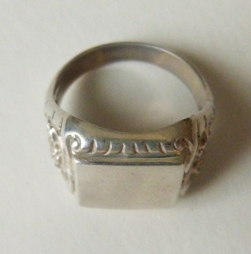 Bague chevalière argent - bague,