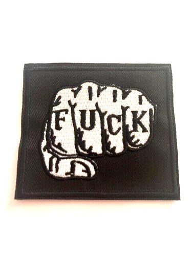 Poing patch ecusson - poing, f..k
