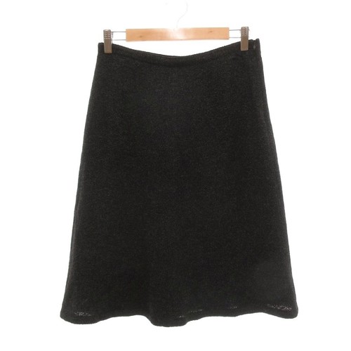 Jupe noire laine aline - laine,