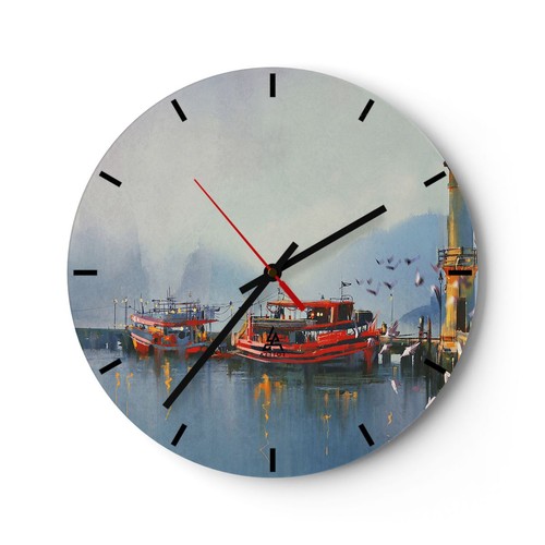 Horloge murale verre - en,