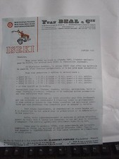 Lettre facture Yvan Beal