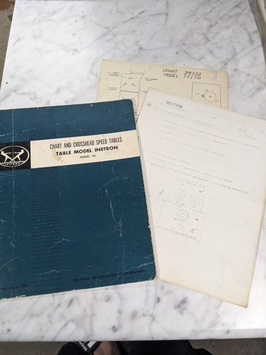 Instron chart and crosshead - chart,