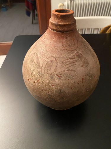 Vase ancien terre cuite à - cuite,