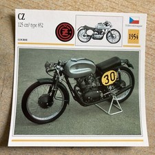 CZ 125 type 852 carte moto collection Atlas Tchécoslovaquie