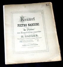 concert pour violons de Pietro Nardini partition piano violons et orchestre 1900