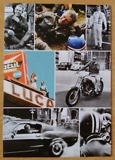 Flyer STEVE MCQUEEN /THE KING OF COOL Expo Paris 2022 moto voiture course LeMans