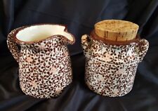 Pot à lait et Pot à sucre, Schramberg, modèle "Lisett", peint à la main, Vintage