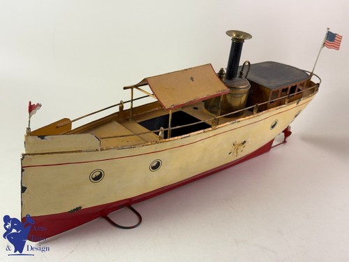Jouet ancien carette bateau - jouet,