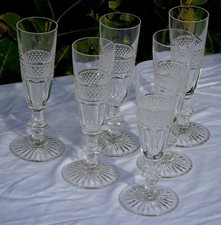 6 flûtes à champagne en cristal de Saint Louis modèle Trianon prix pour 6 verres