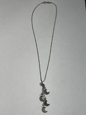 Bijoux Collier en Argent avec Pendentif Lune (10-44/A1-5)