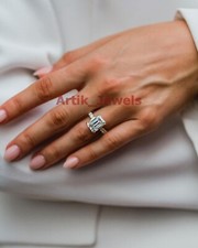 Émeraude Coupe Moissanite