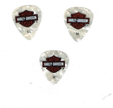 3  MEDIATORS SERIE PEARLOID  COLLECTOR  DUNLOP HARLEY DAVIDSON . 3 CALIBRES 