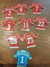 Magnet  Lot 9 magnets just foot 2009 VALENCIENNES maillot ligue 1 