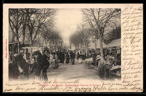 Cpa chatou marché - au,