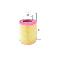 Filtre À Air Bosch F026400145 pour Iveco Renault Volvo Track Marshall