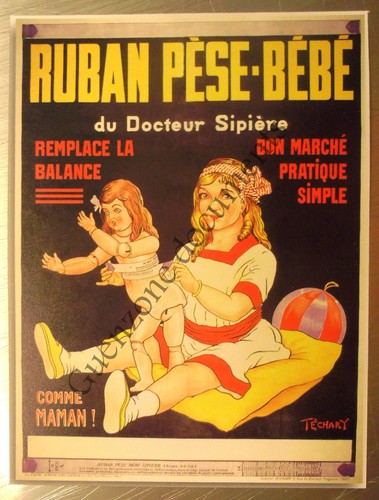Publicité ruban pese bebe - ruban,