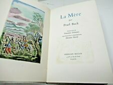 PEARL BUCK LA MERE 1947 Illustré HERMINE DAVID 2000 EX. / Vélin CHINE FEMINISME